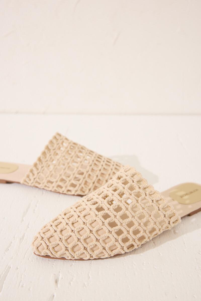 Women'secret Sandalia Mule Trenzado Beige