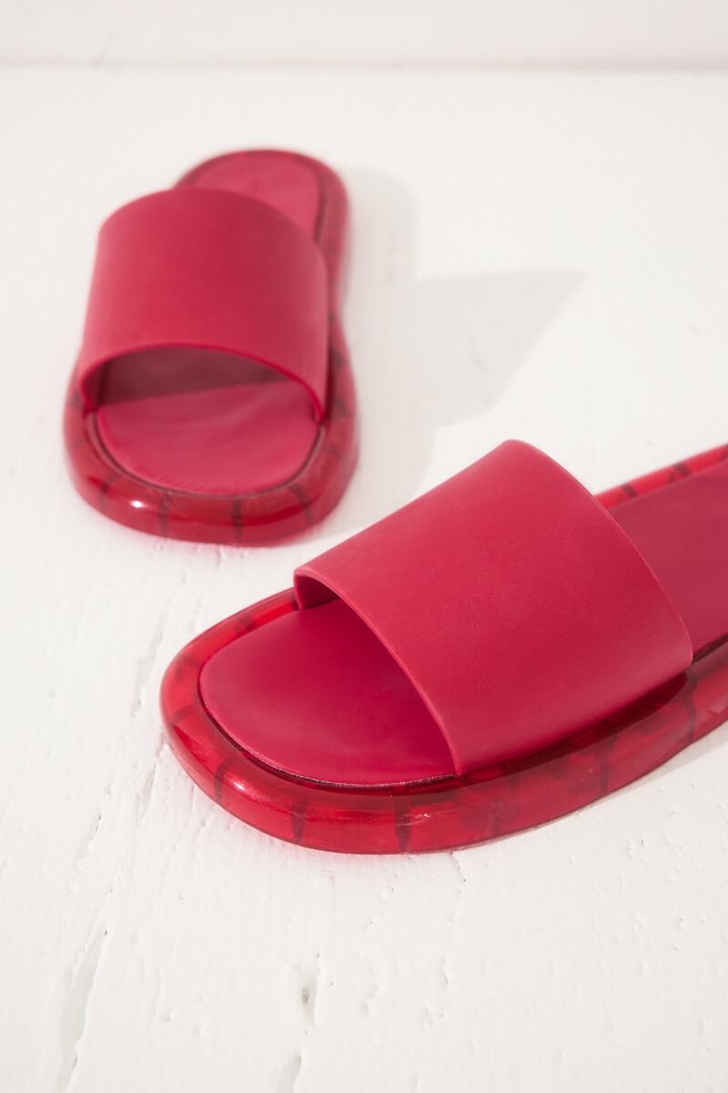 Women'secret Sandalias Tipo Pala Rojo