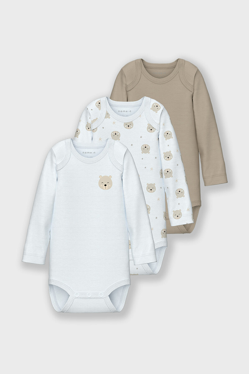 women'secret Set 3 bodys osito bebé neutro