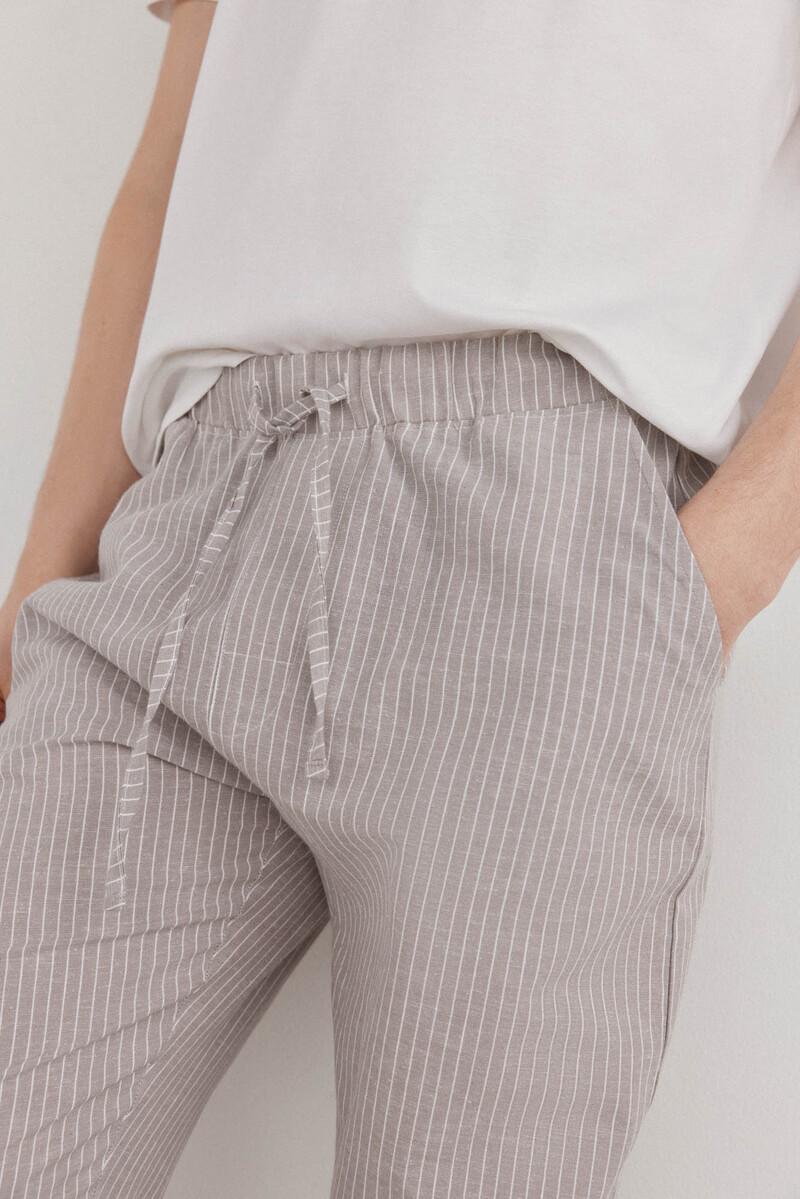 Women'secret Set De Pijama Punto Y Tela