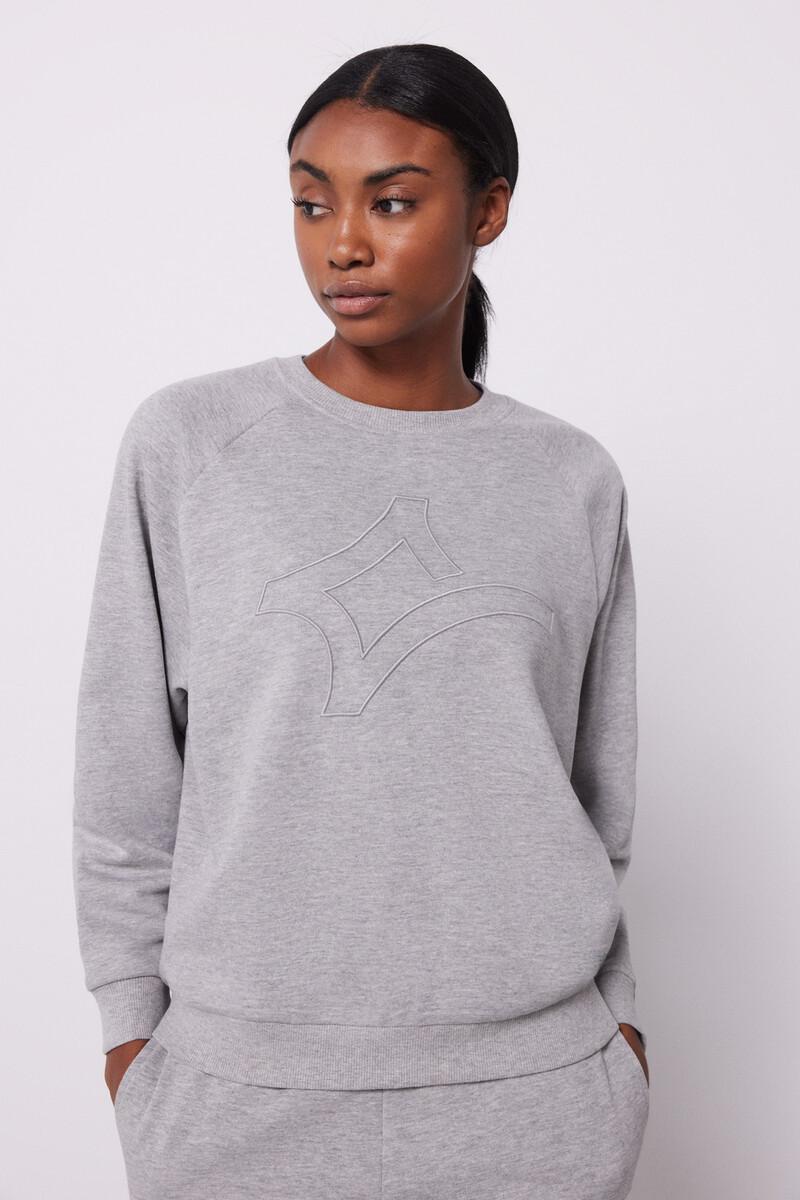 Women'secret Sudadera Algodón Logo Gris