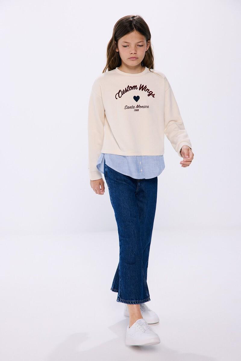 Women'secret Sudadera Bimateria Niña