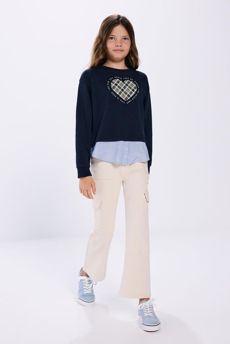 Women'secret Sudadera Bimateria Niña