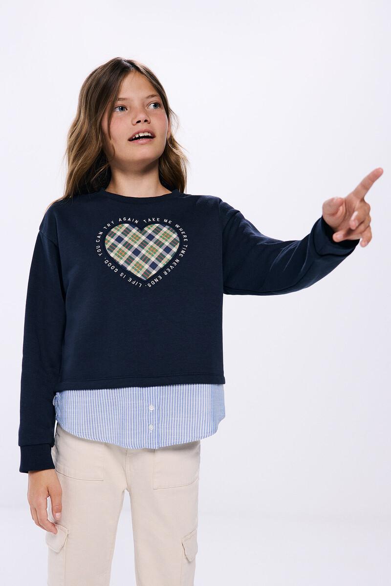 women'secret Sudadera bimateria niña