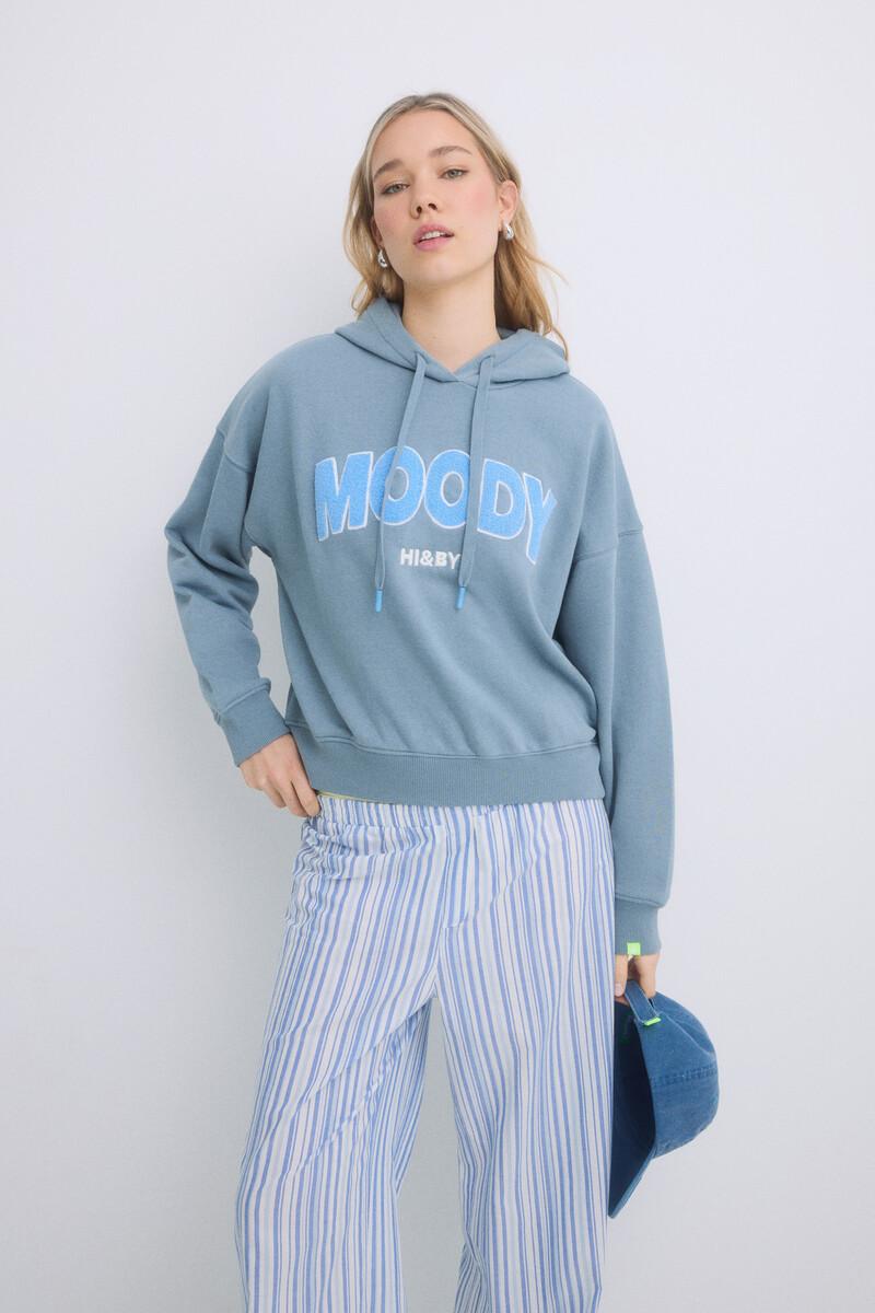 Women'secret Sudadera Capucha Felpa Algodón Gris