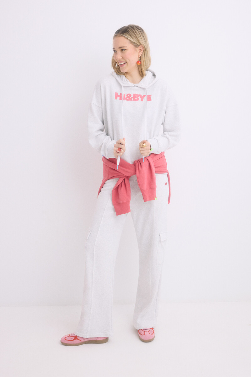 Women'secret Sudadera Capucha Felpa Algodón Gris