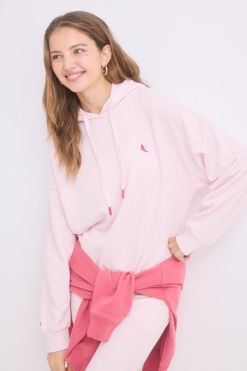 Women'secret Sudadera Capucha Felpa Algodón Rosa