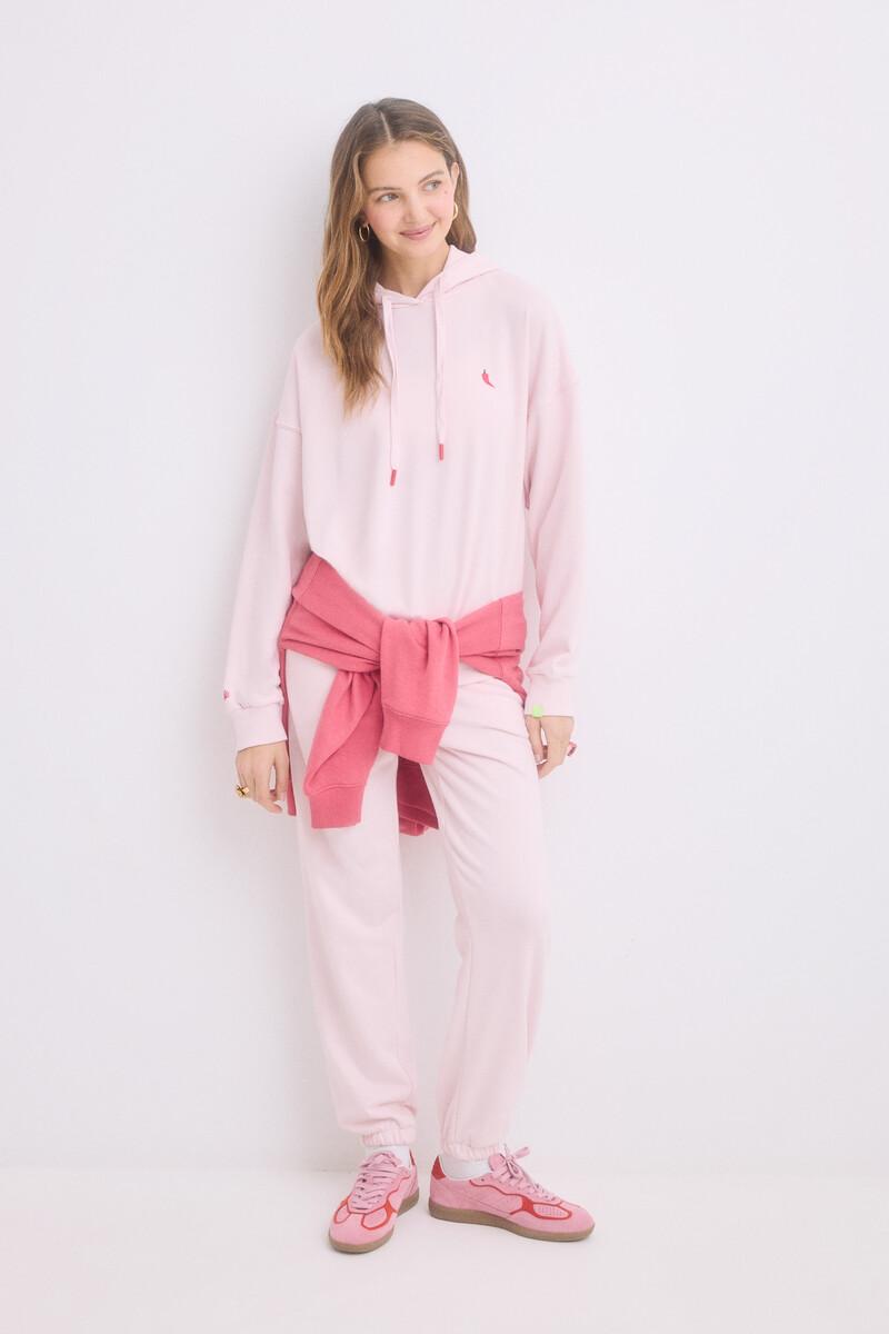 Women'secret Sudadera Capucha Felpa Algodón Rosa