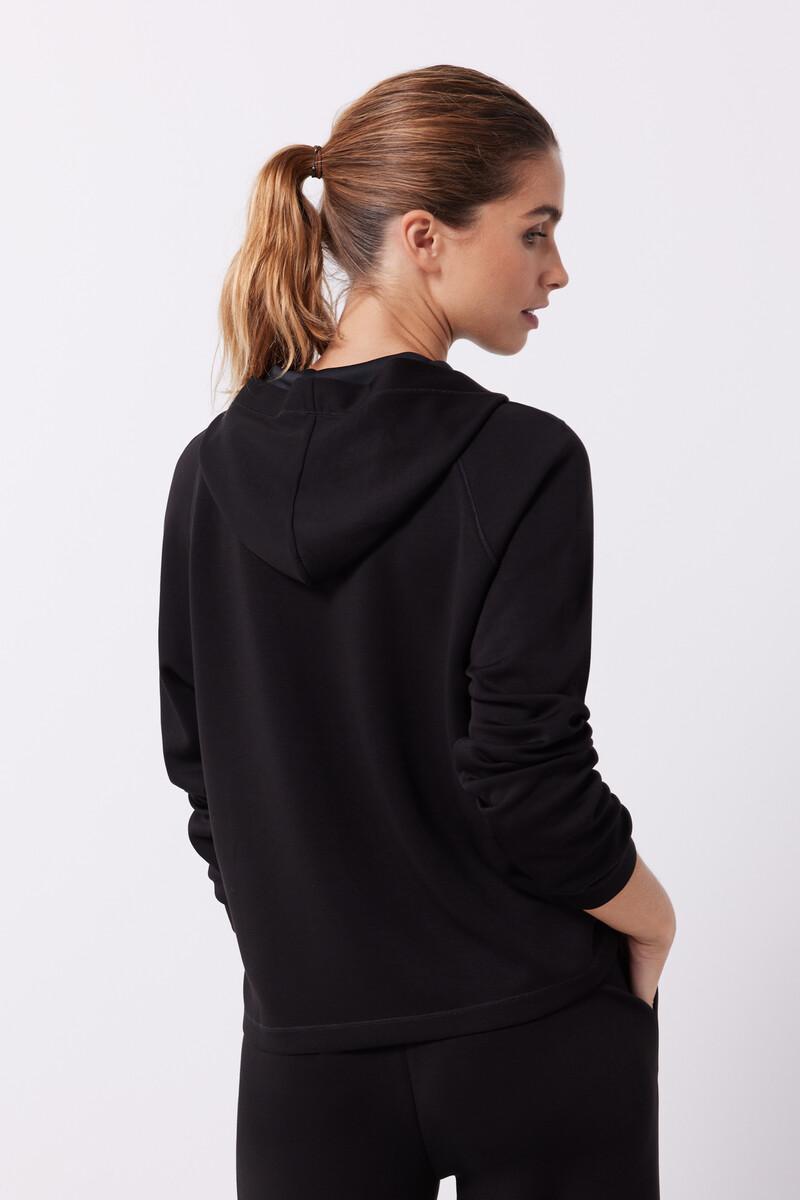 Women'secret Sudadera Capucha Tacto Suave Negro