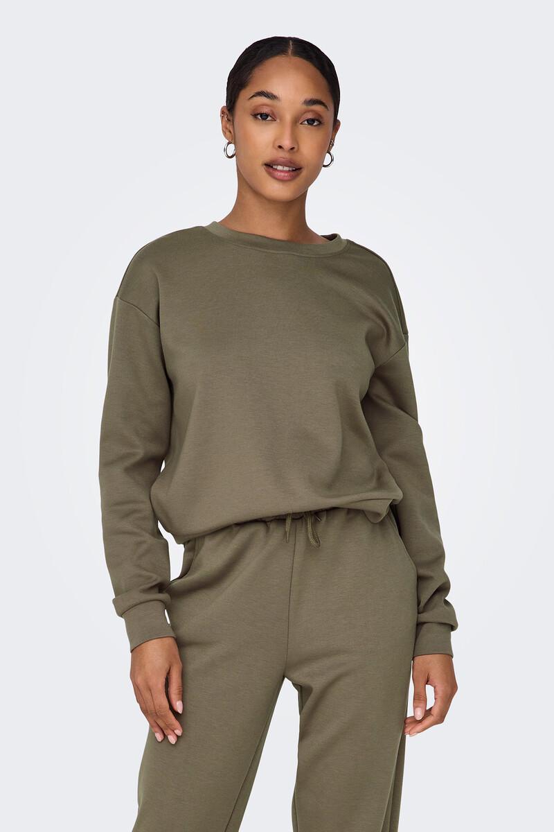 women'secret Sudadera cuello redondo perchada