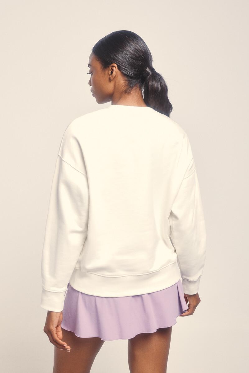 Women'secret Sudadera Felpa 100% Algodón Blanco