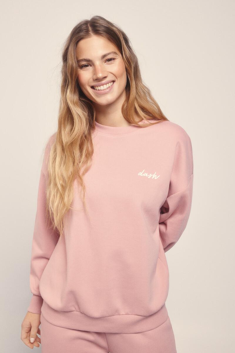 Women'secret Sudadera Felpa Piqué Rosa