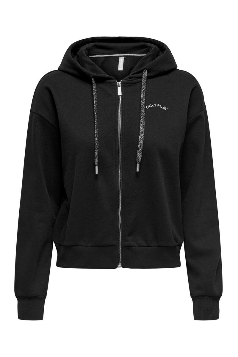 women'secret Sudadera negra con capucha
