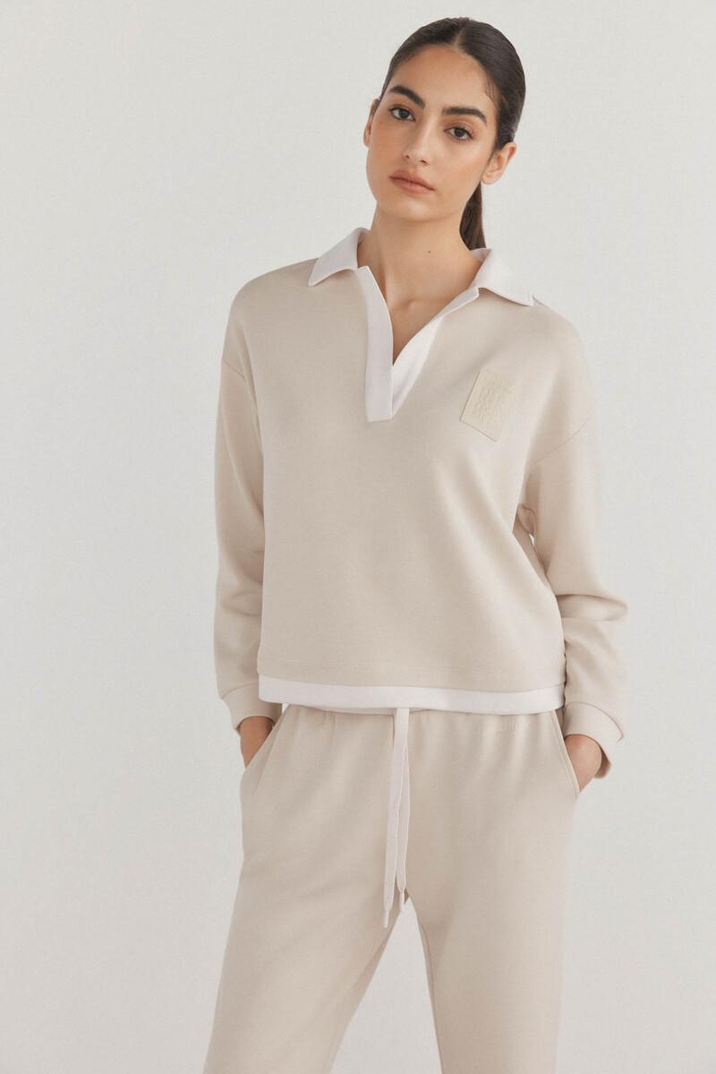 Women'secret Sudadera Soft Touch Cuello Polo