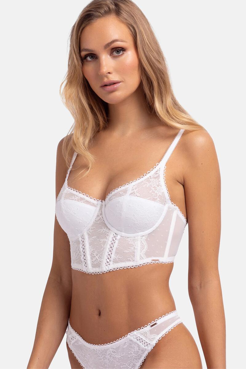 women'secret Sujetador bustier blanco