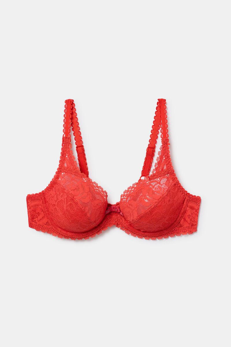 Women'secret Sujetador Con Aros De Encaje Floral