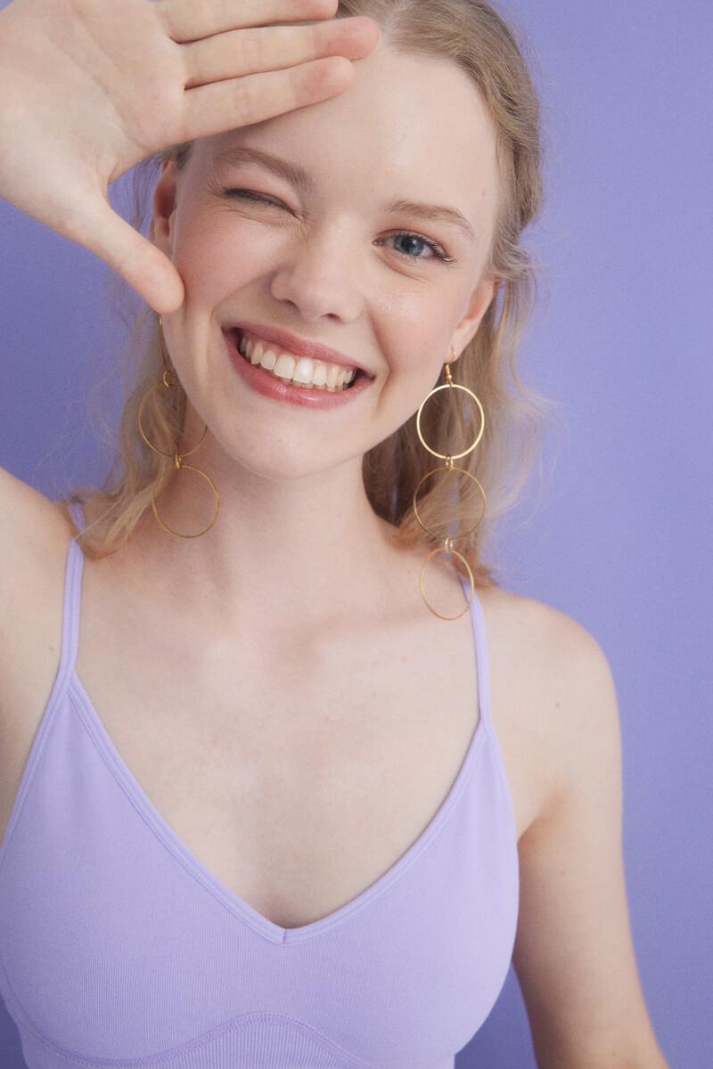 Women'secret Sujetador Crop Seamless Lila