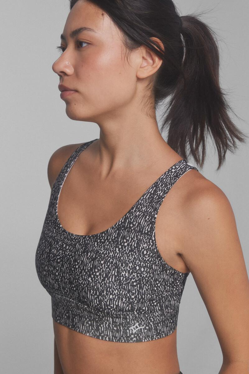 Women'secret Sujetador Deportivo 4D Estampado B&w
