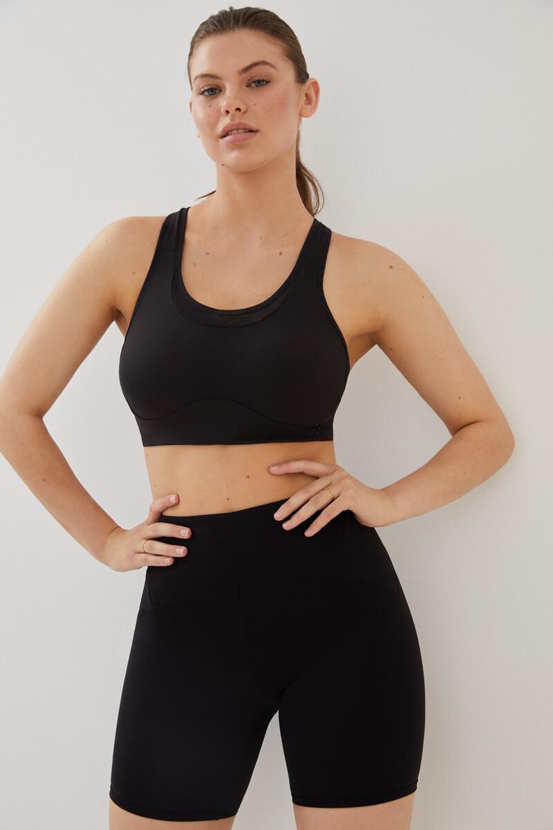 Women'secret Sujetador Deportivo Negro 4D Stretch