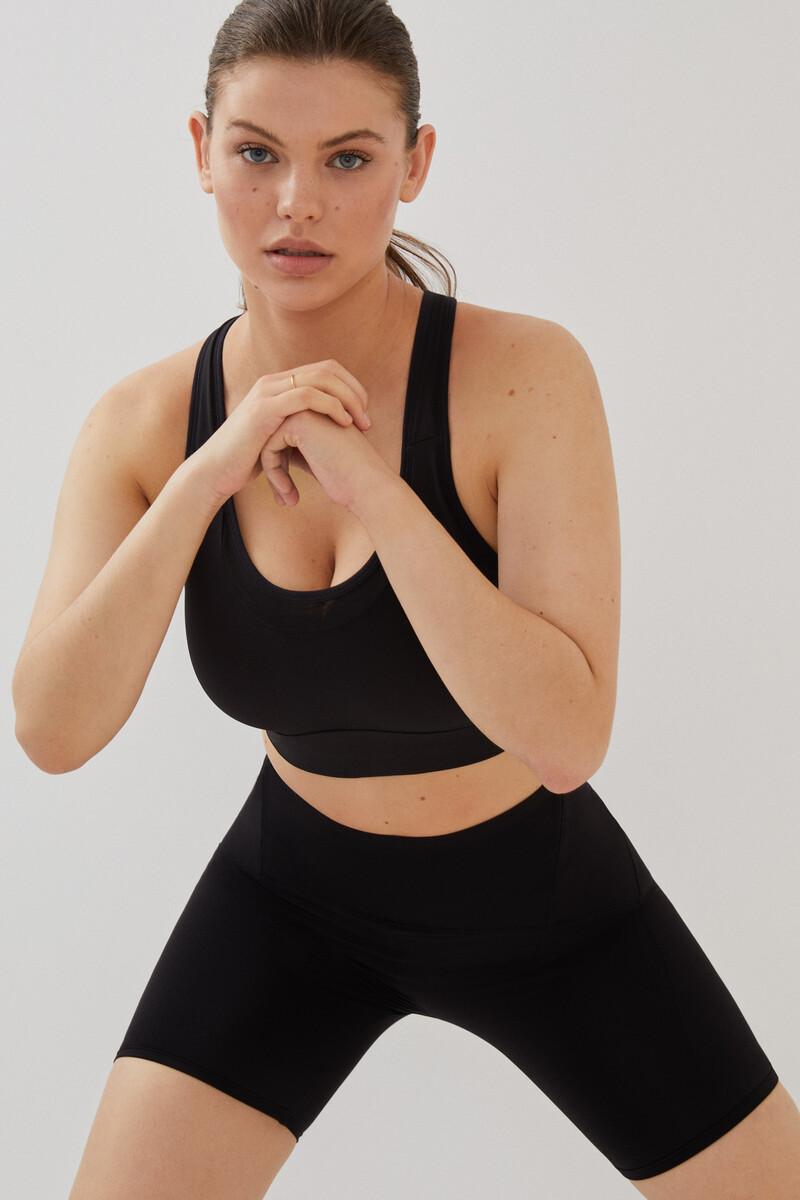 women'secret Sujetador deportivo negro 4D Stretch