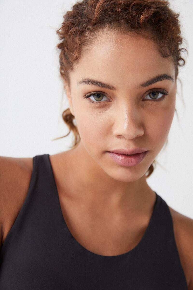 Women'secret Sujetador Deportivo Negro 4D Stretch