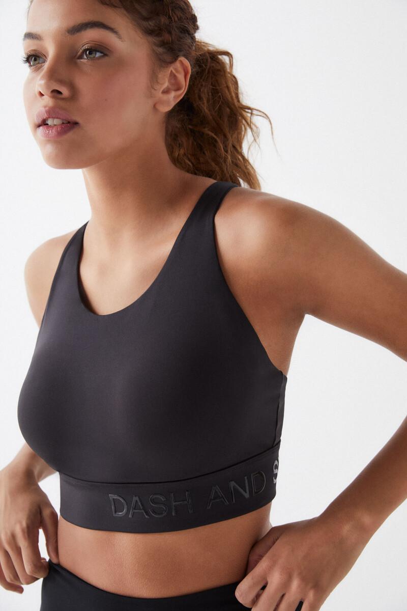 women'secret Sujetador deportivo negro 4D Stretch