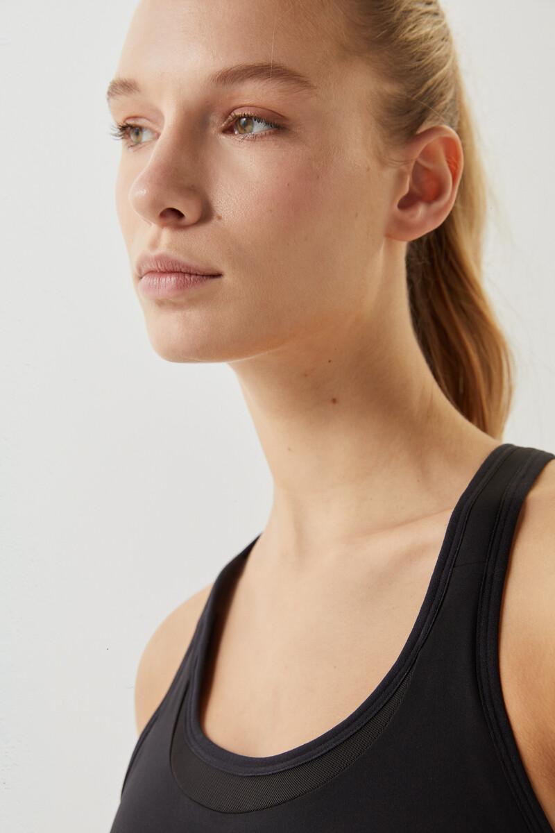 women'secret Sujetador deportivo negro 4D Stretch