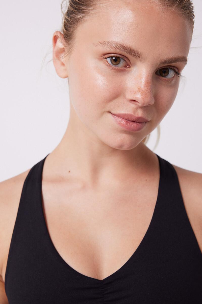 Women'secret Sujetador Deportivo Negro Soft Move