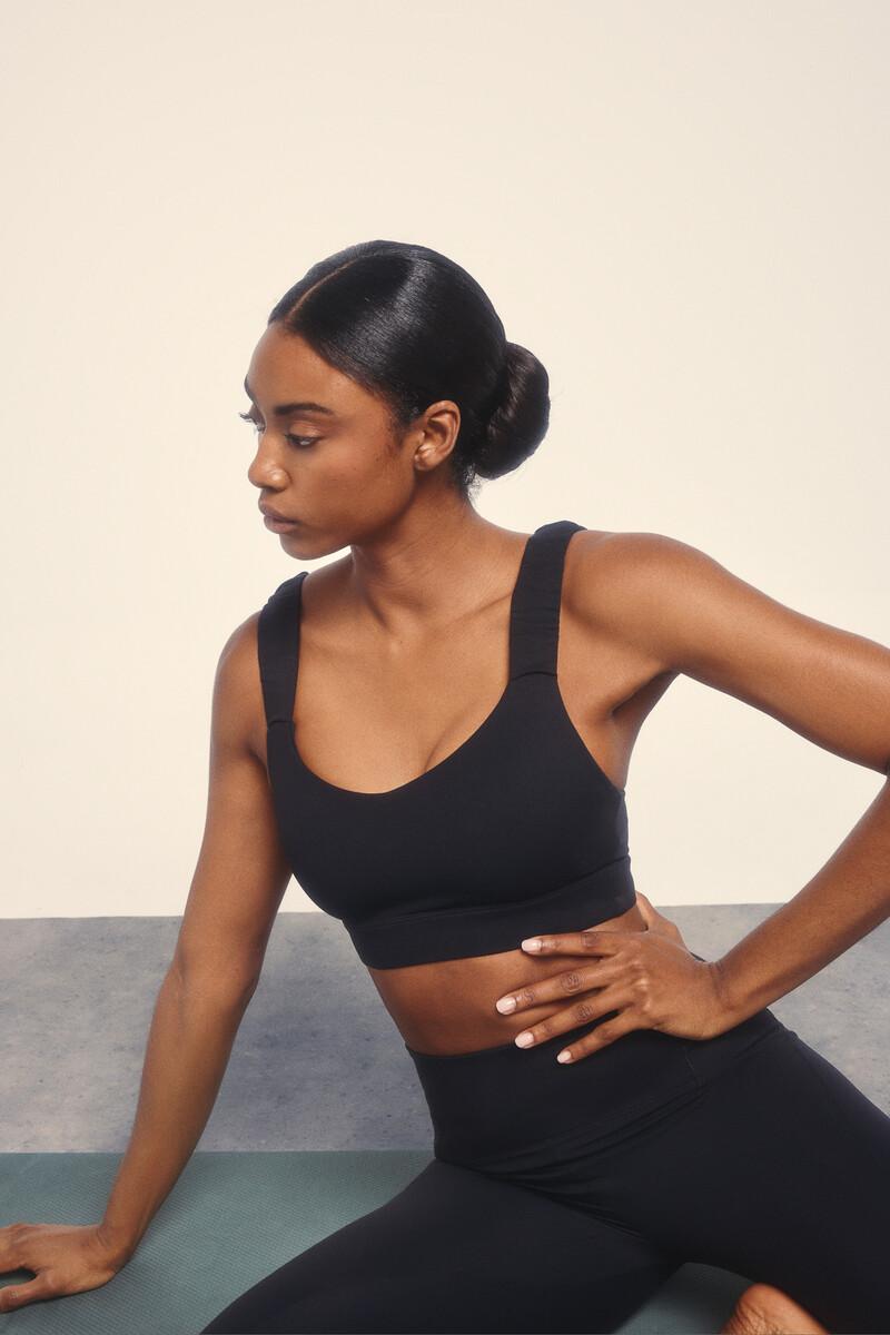 Women'secret Sujetador Deportivo SOFT MOVE Negro