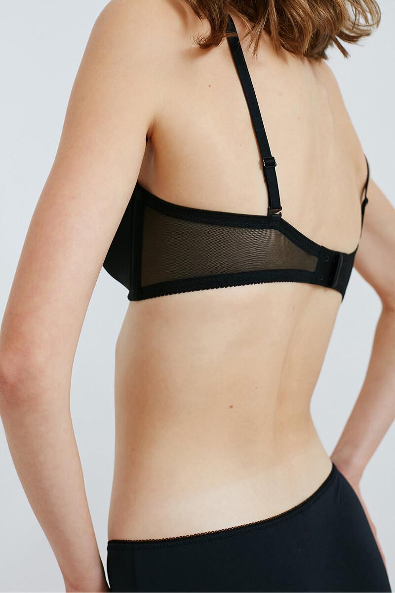 Women'secret Sujetador Negro Con Aros Sin Tirantes