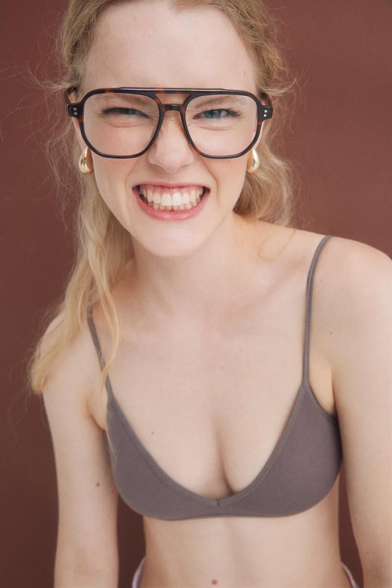 women'secret Sujetador top seamless marrón