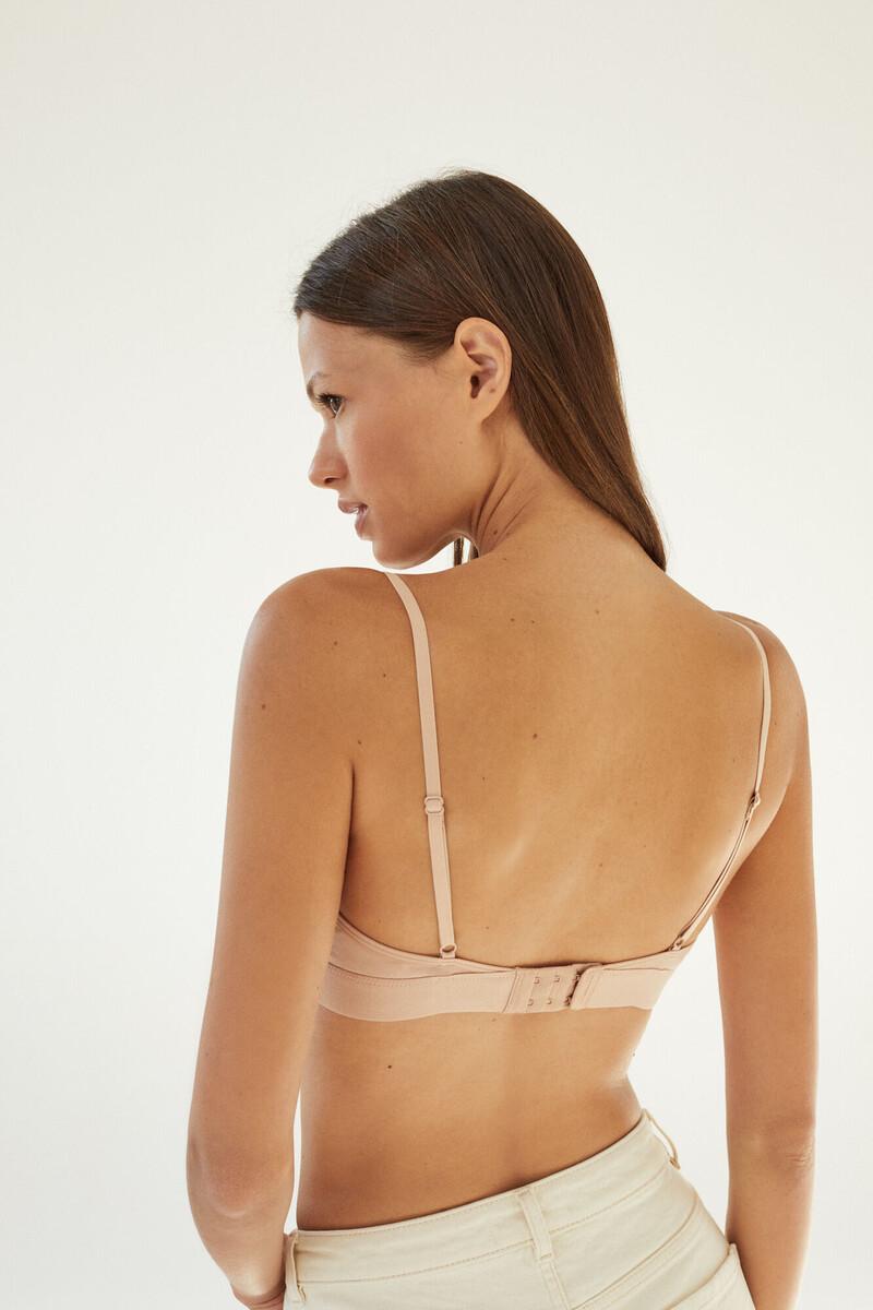 Women'secret Sujetador Triangular Algodón Nude