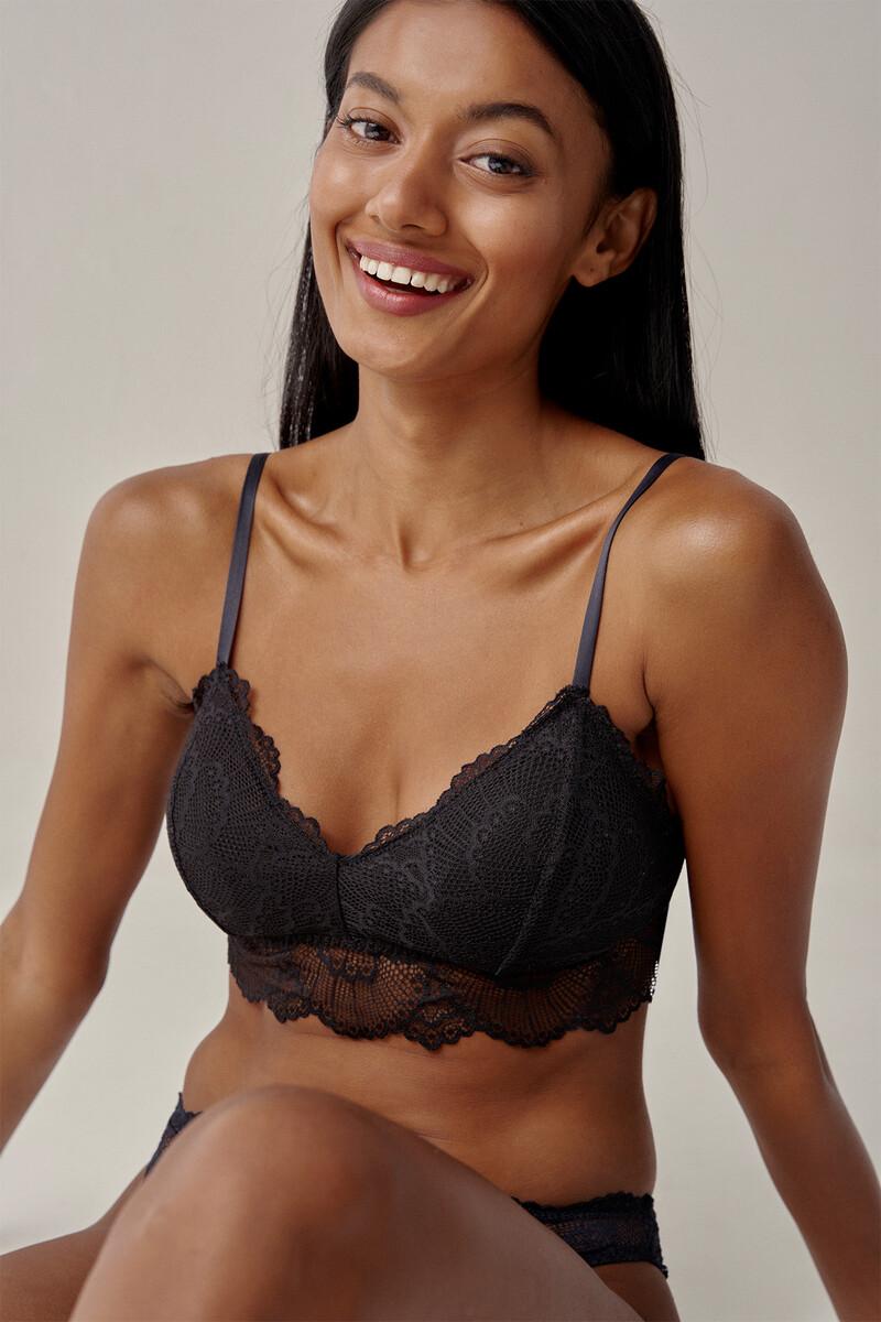 women'secret Sujetador triangular Maze - Black