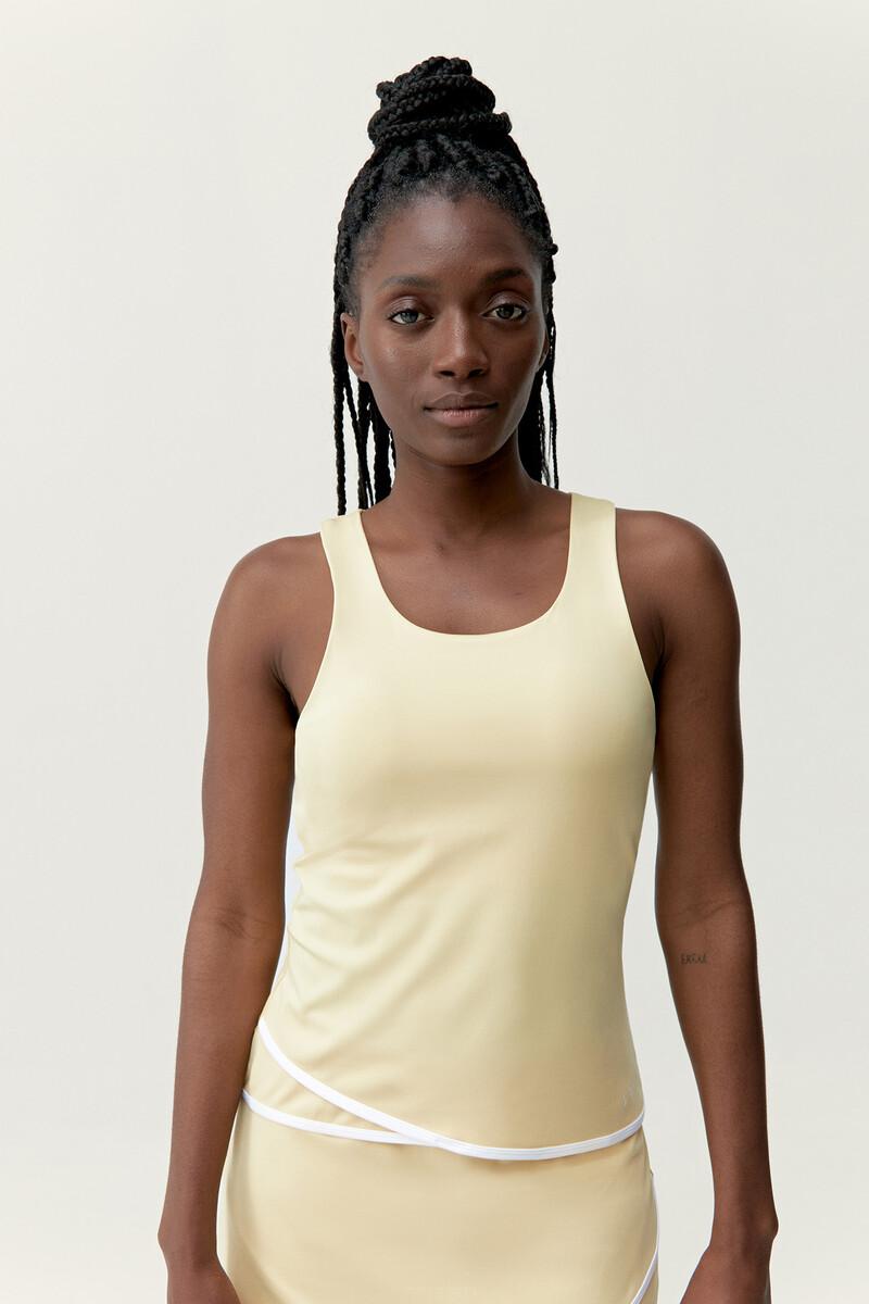 women'secret T-Shirts Smash Yellow Soft/White