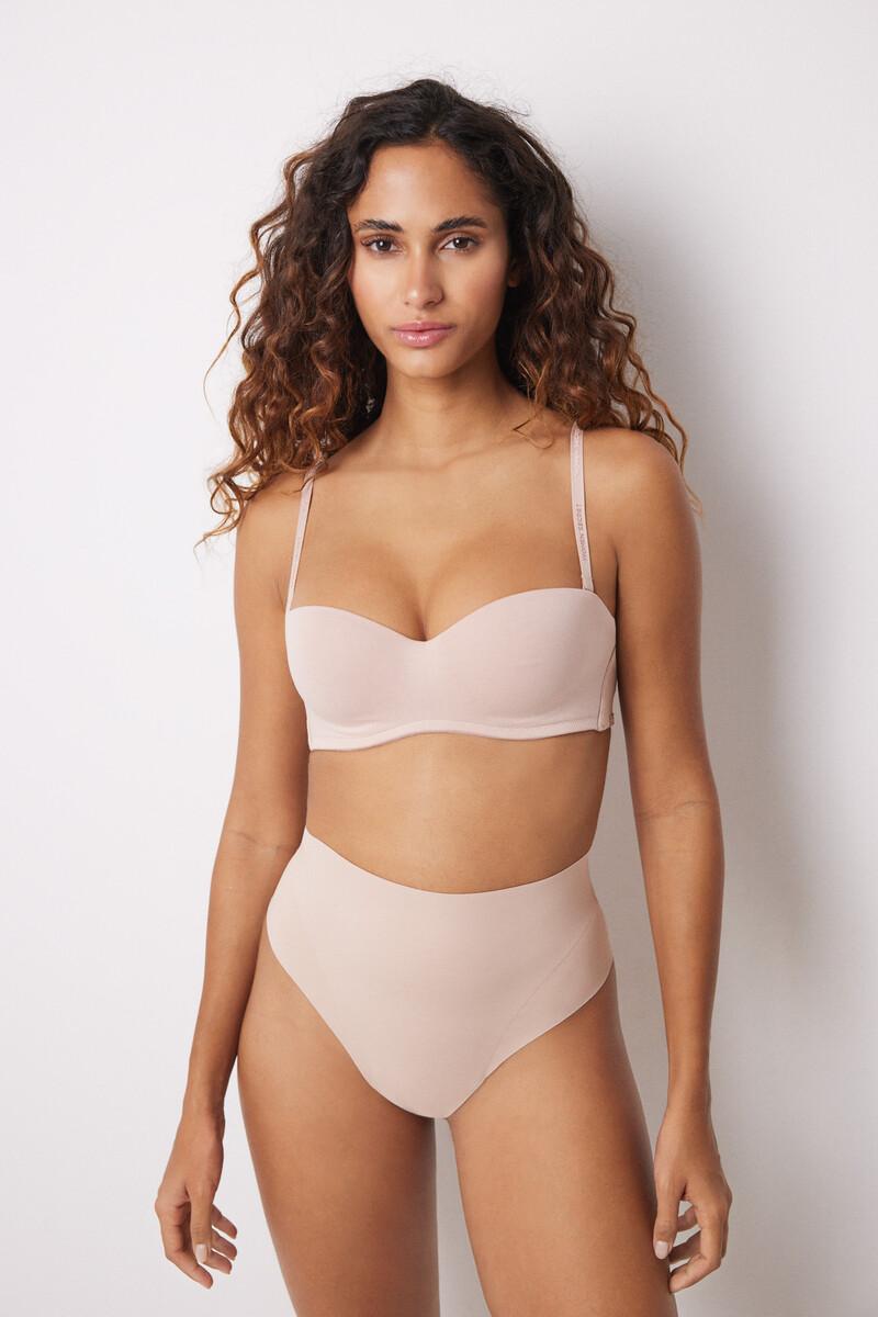 women'secret Tanga alta reductor y push up nude