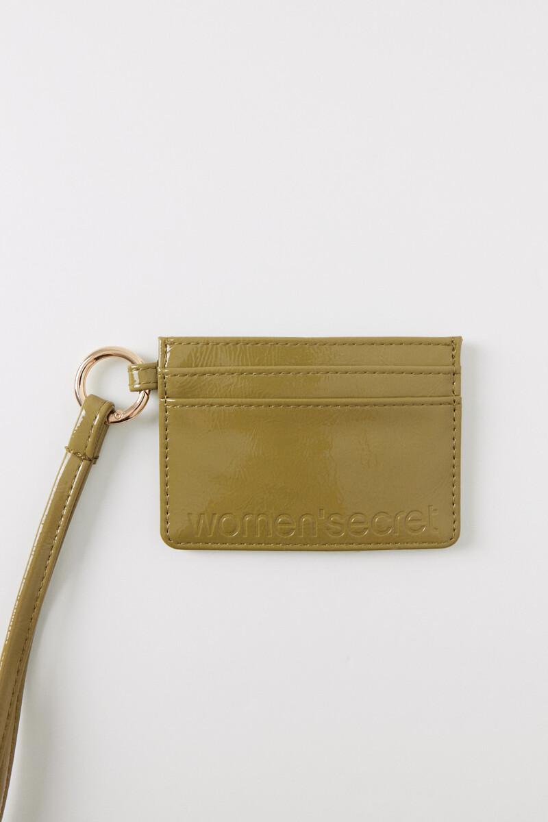 women'secret Tarjetero charol verde