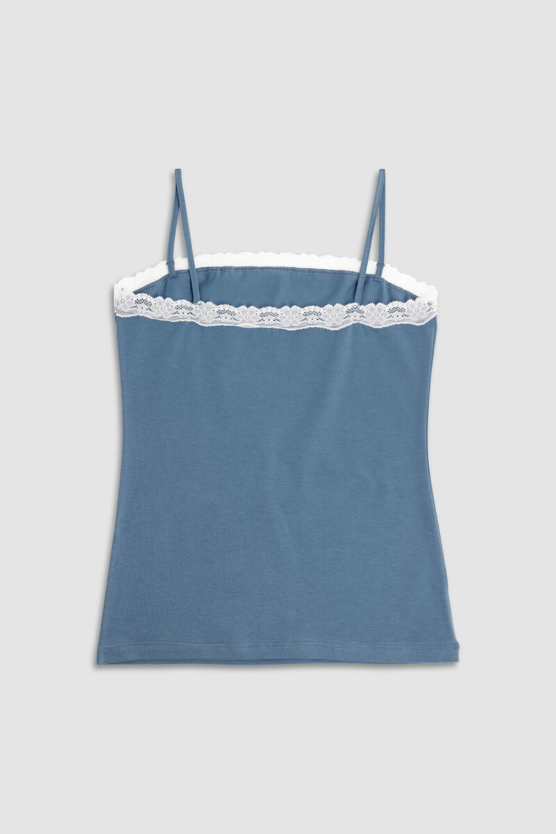 Women'secret Top Azul Antracita