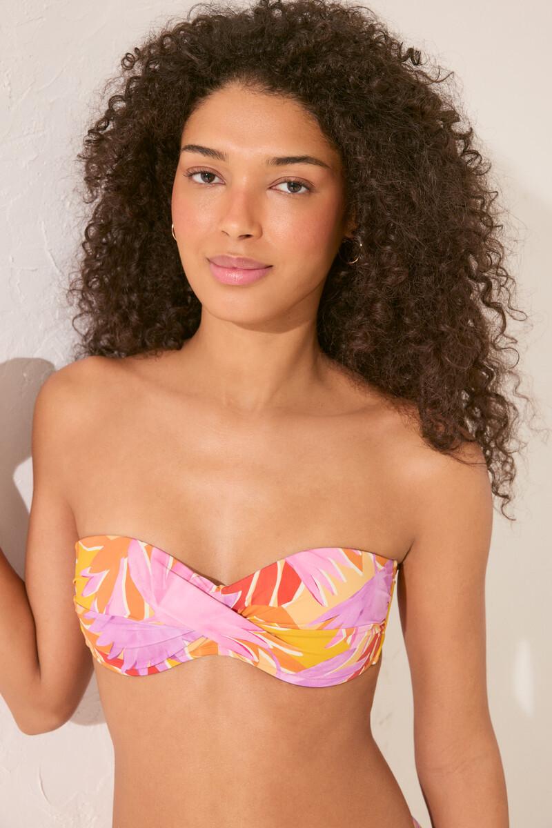 Women'secret Top Bikini Bandeau Estampado Flores