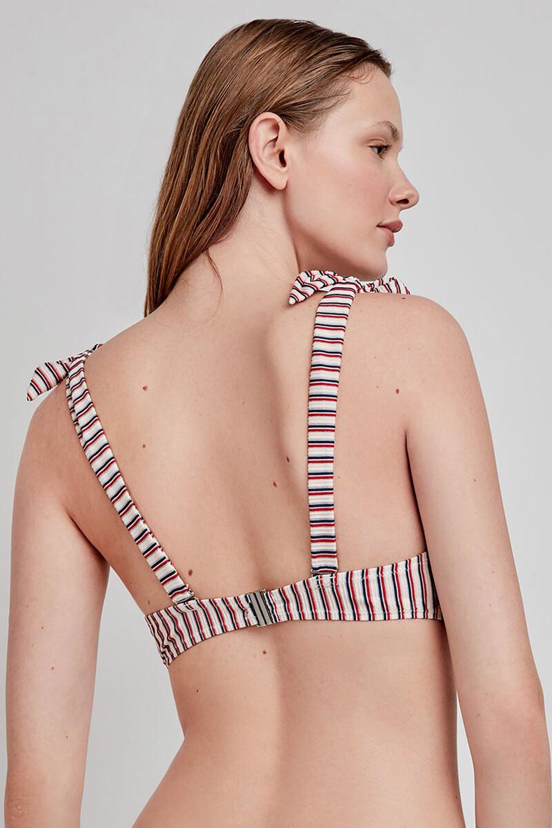 Women'secret Top Bikini Estampado Rayas Multicolor