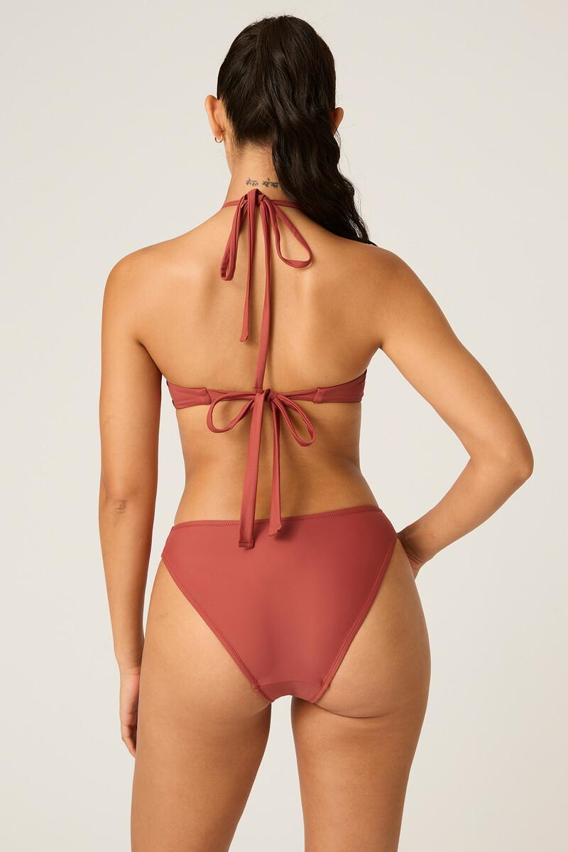 Women'secret Top Bikini Multiposición Sahara Red