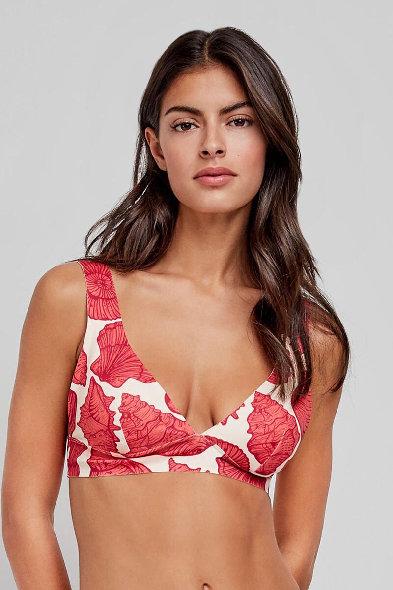 women'secret Top bikini triangular estampado