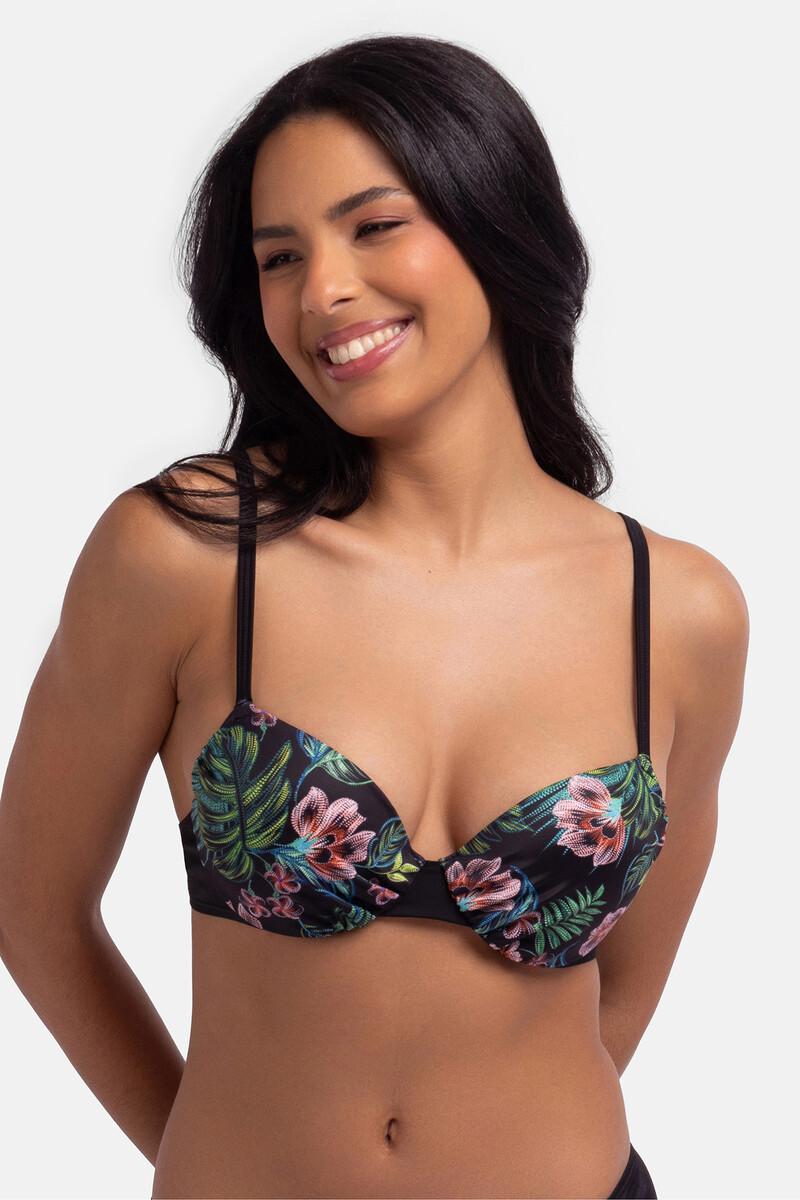 women'secret Top de bikini negro