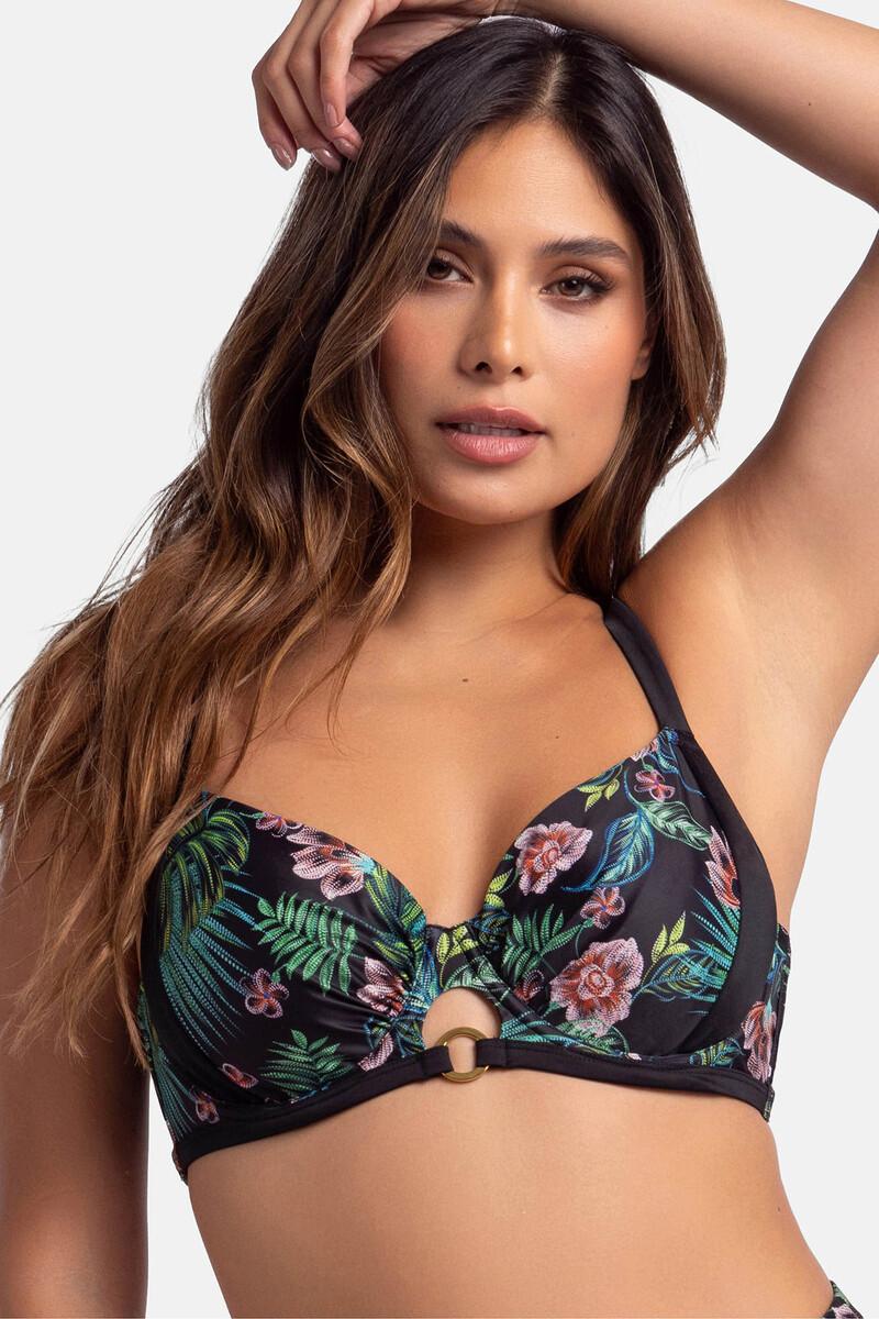 women'secret Top de bikini negro
