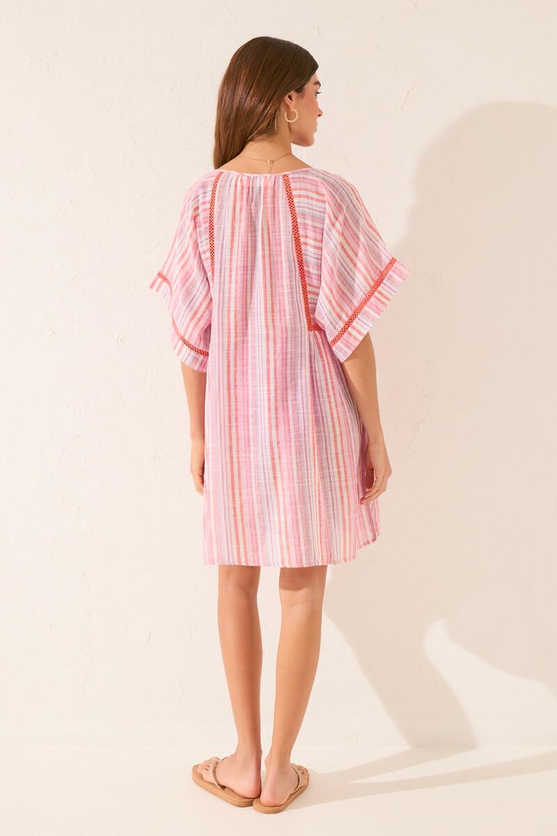 Women'secret Túnica Corta Tejido Estampado Rayas