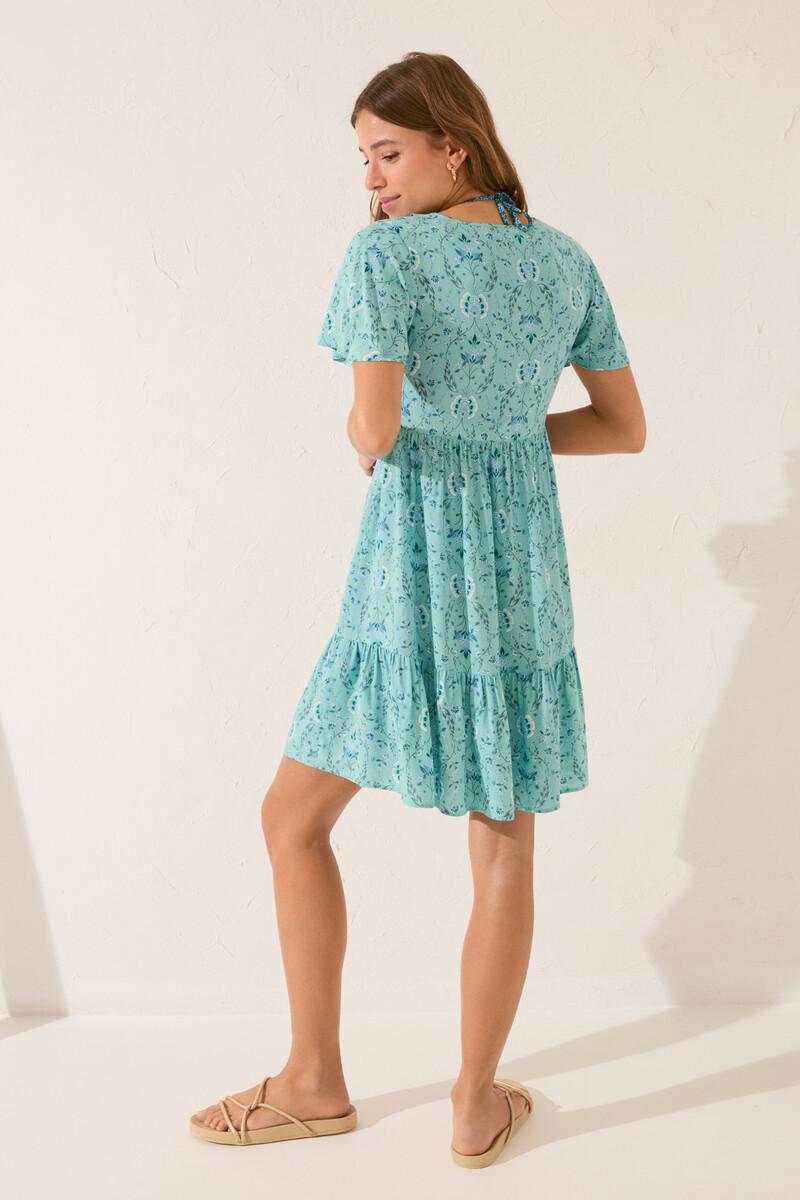 Women'secret Vestido Corto Volantes Print Flores