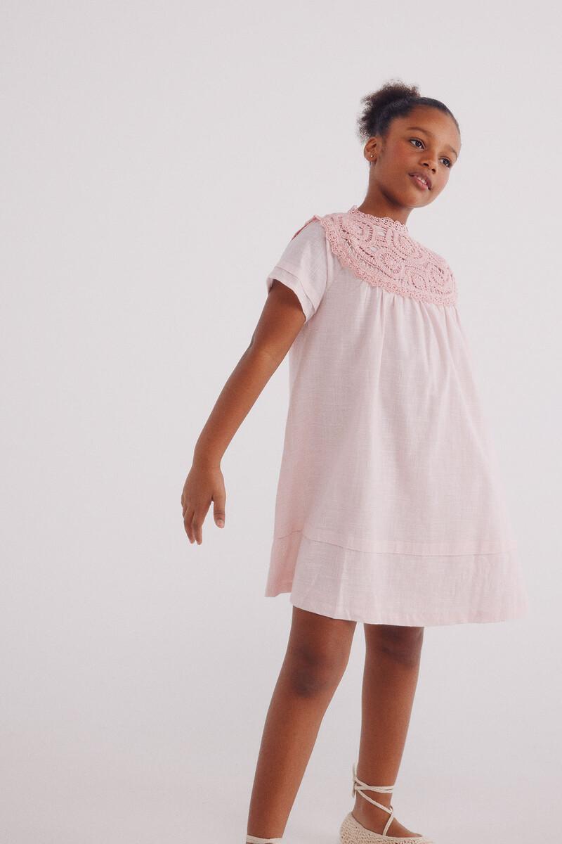 Women'secret Vestido Cuello Crochet Niña