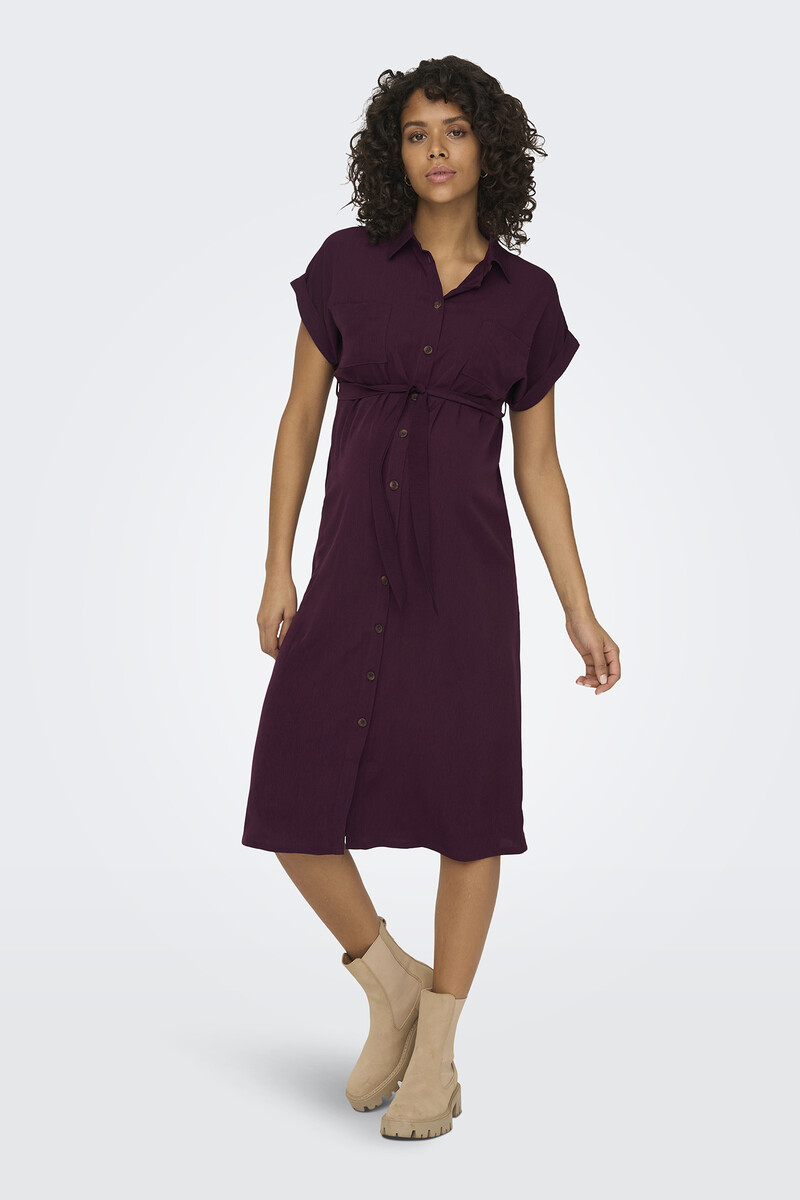 women'secret Vestido midi camisero maternity