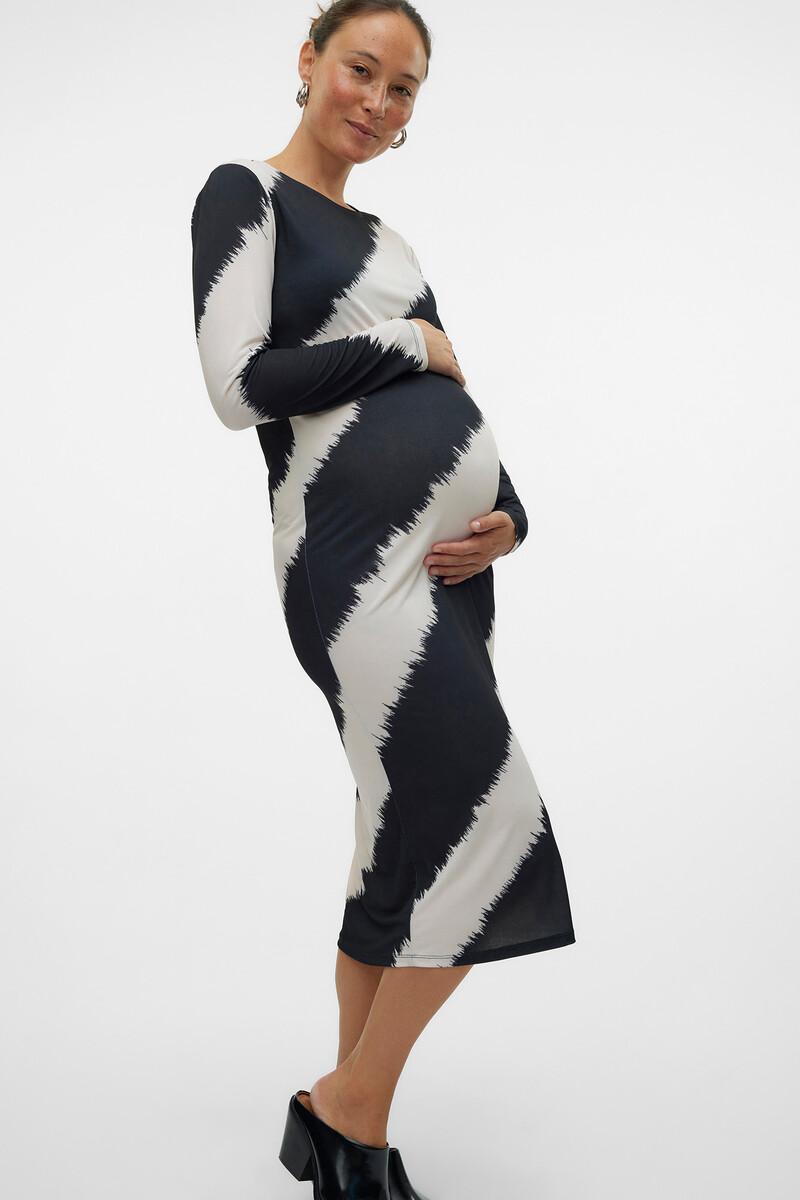 Women'secret Vestido Midi De Manga Larga Maternity