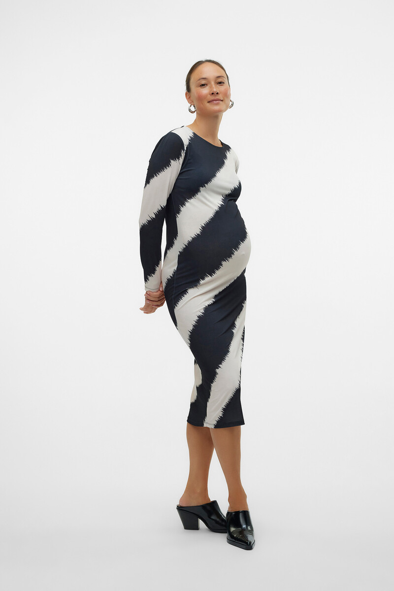 women'secret Vestido midi de manga larga maternity