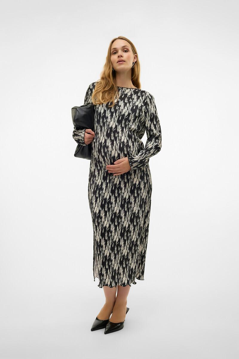 women'secret Vestido midi plisado maternity